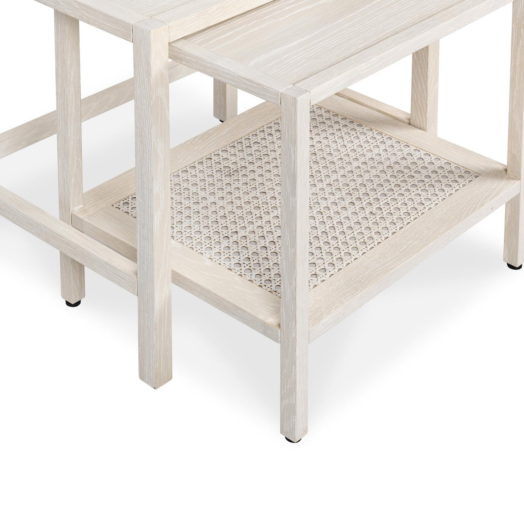 Devin Milk White Nesting Accent Tables - Ornate Home