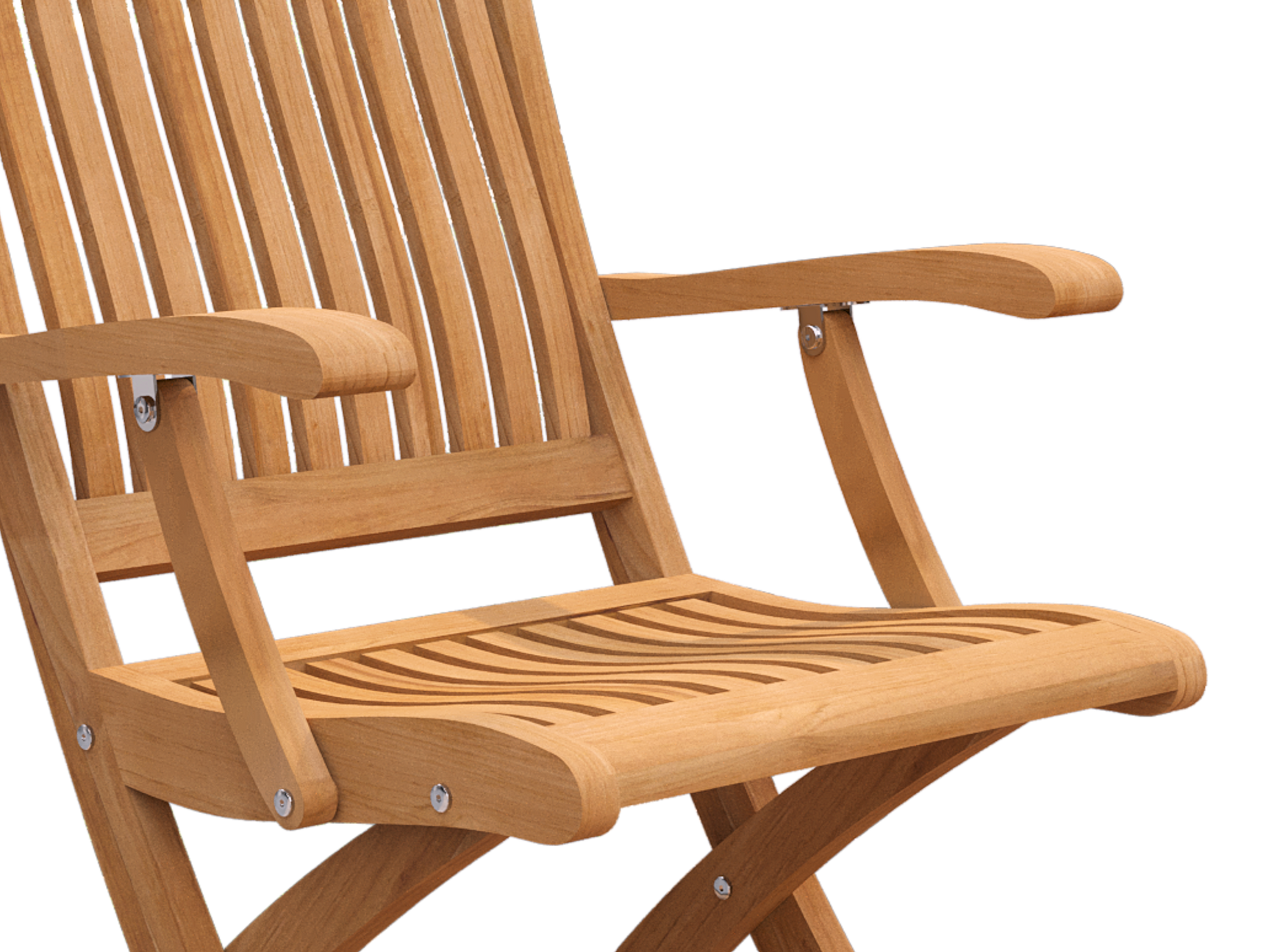 Devon Teak Outdoor Dining Folding Armchair - Ornate Home