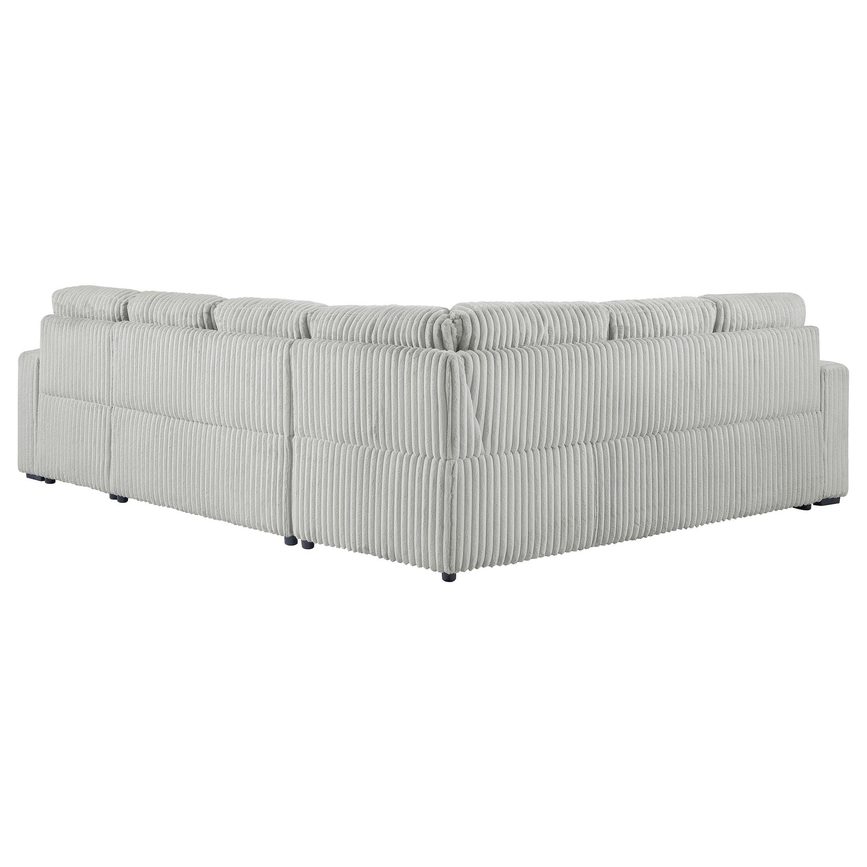 Devonshire Grey Sleeper Sectional Sofa Storage Chaise - Ornate Home