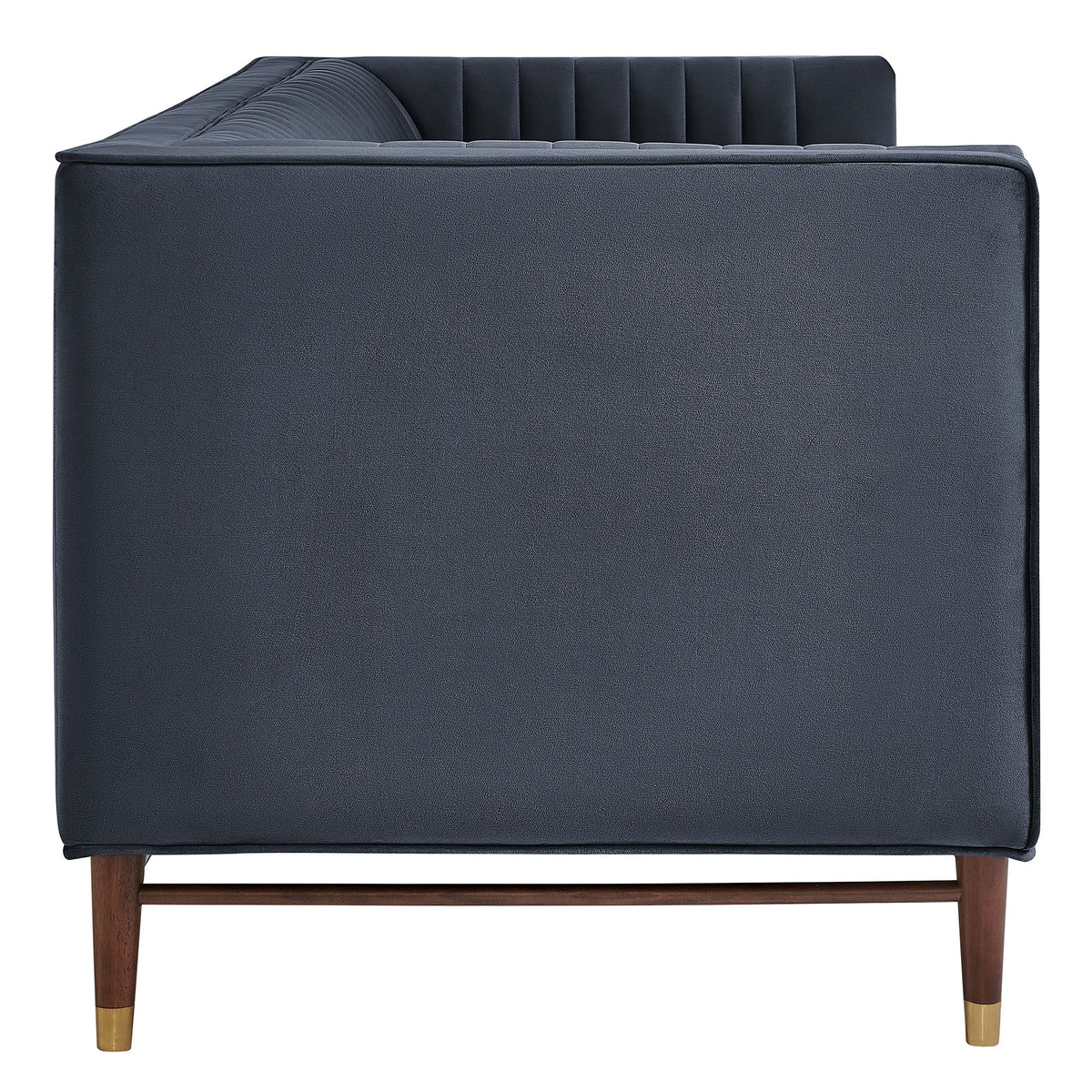 Devote Marine 93 Inch Performance Velvet Channel Tufted Sofa