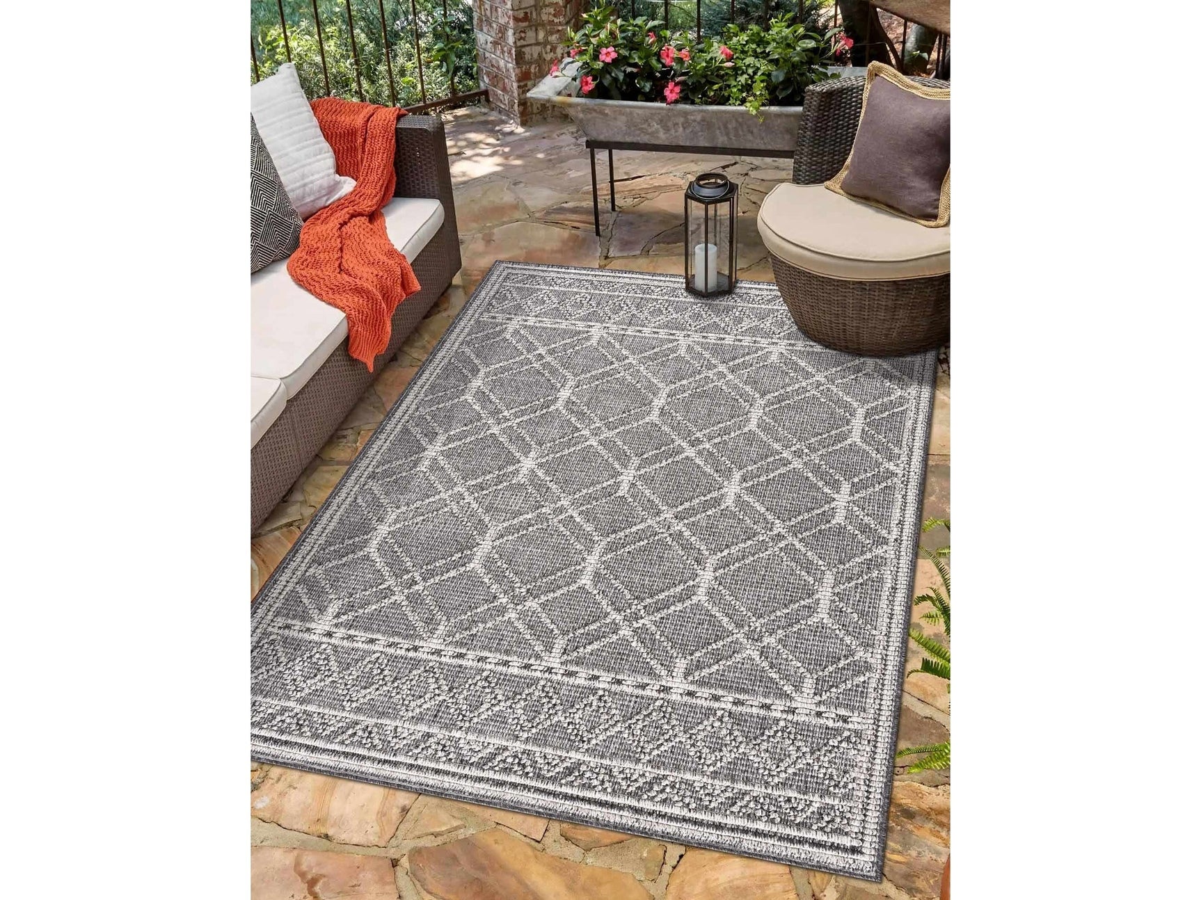 Diah Black & Bone Area Rug - Clearance - Ornate Home