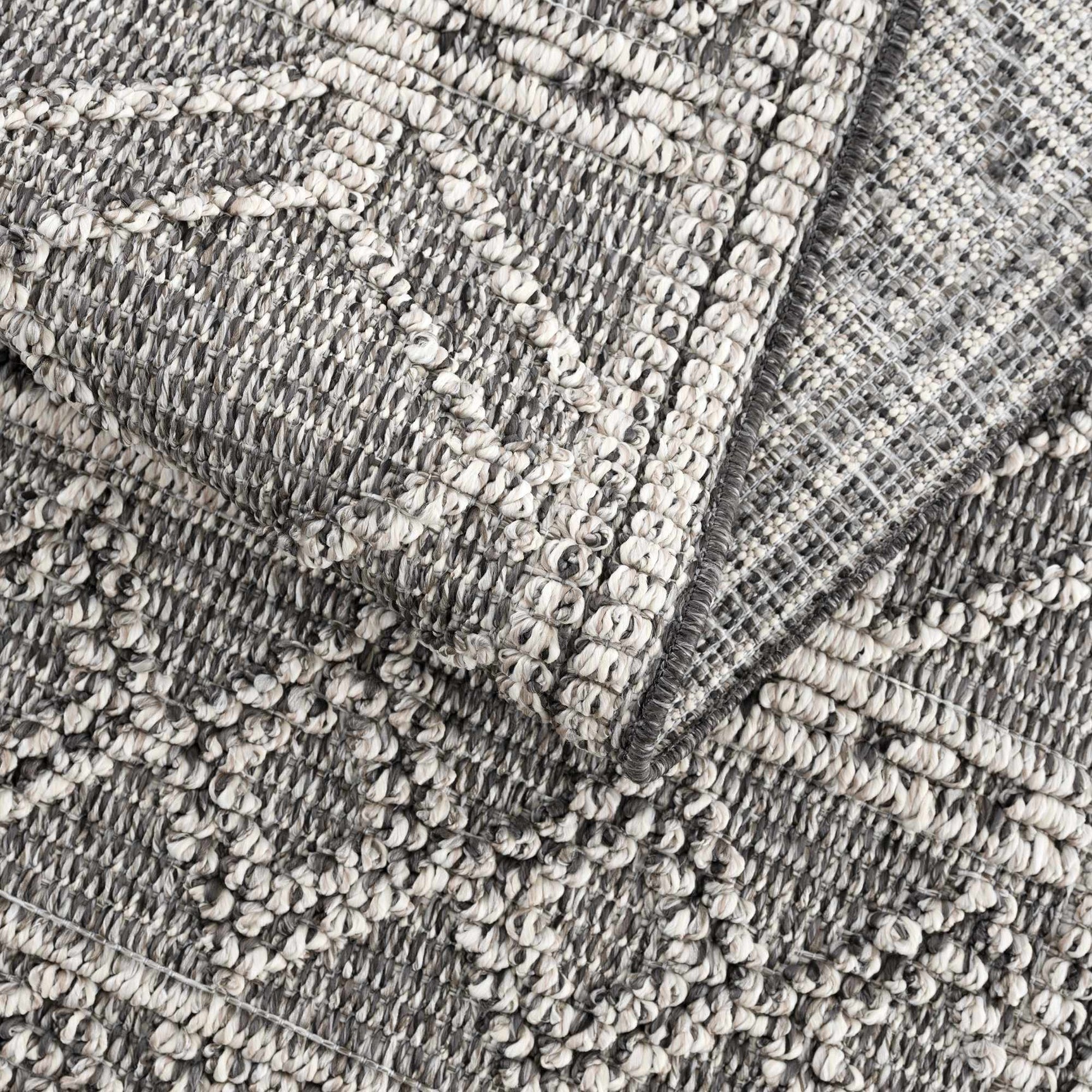 Diah Black & Bone Outdoor Area Rug - Clearance - Ornate Home