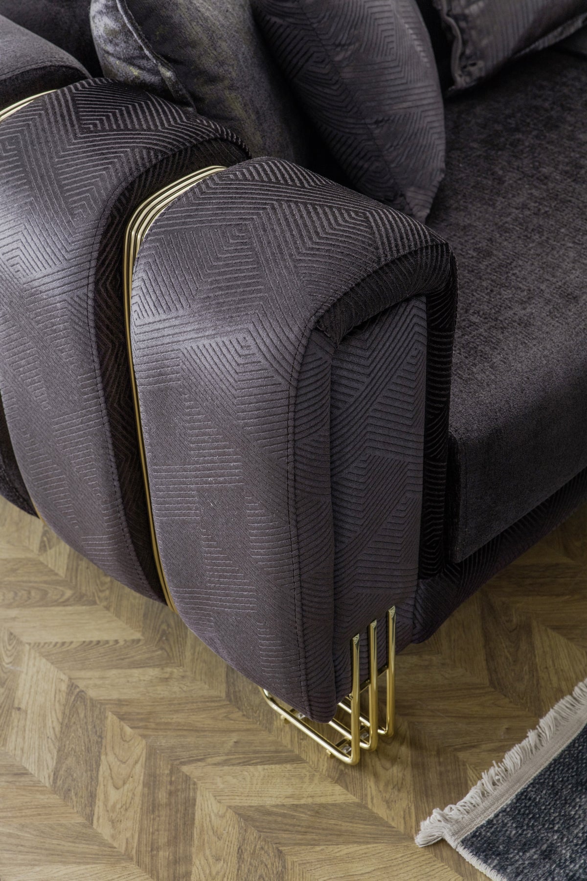 Diamond Anthracite Sofa - Ornate Home