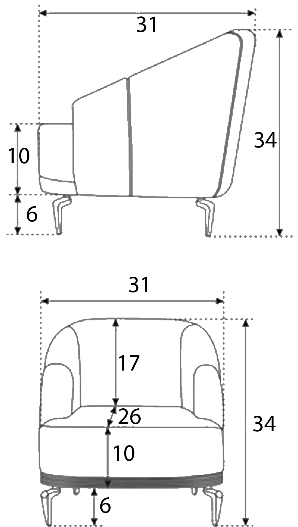 Diamond Black 3-Piece Living Room Set - Ornate Home