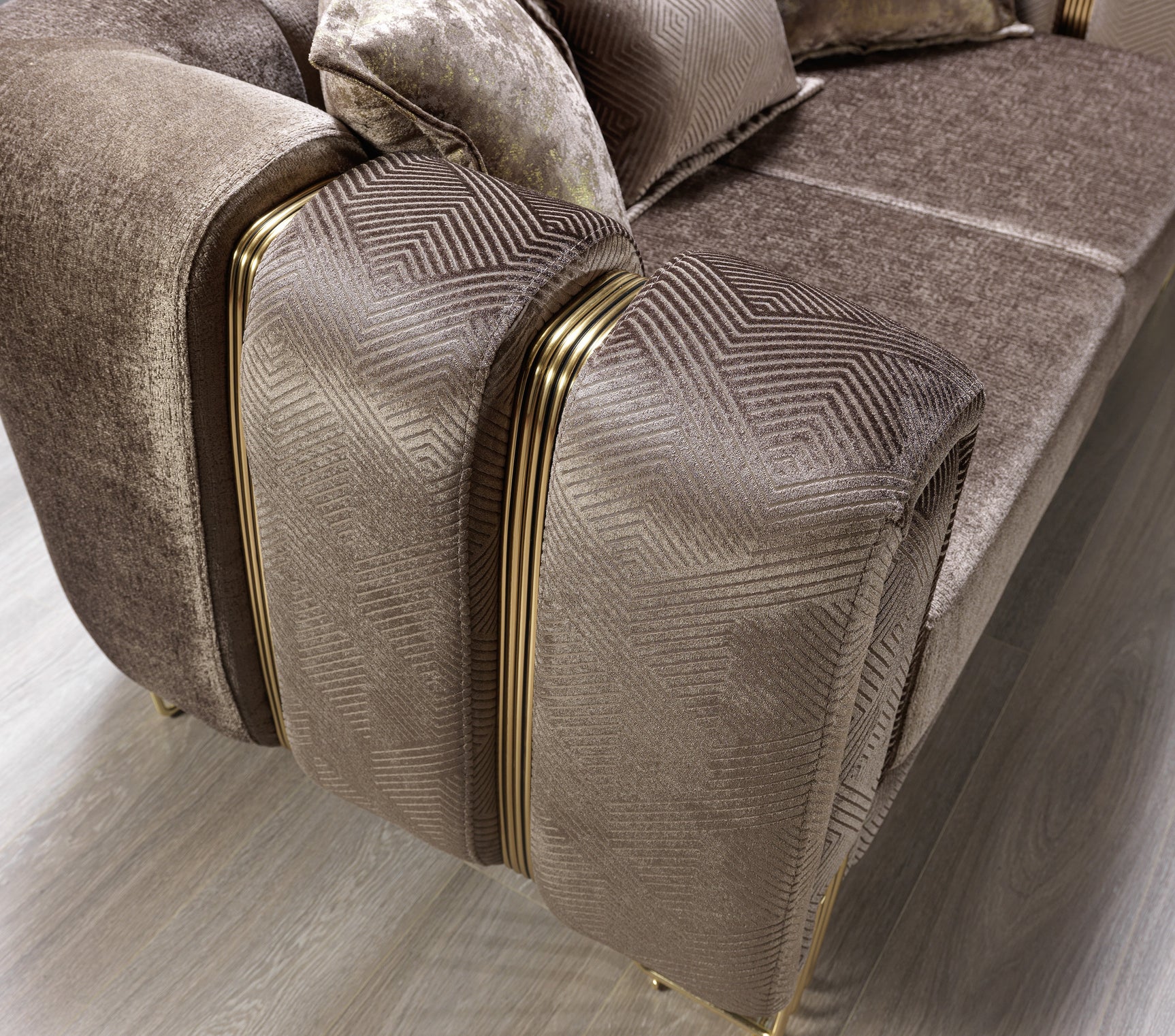 Diamond Brown 3-Piece Living Room Set - Ornate Home