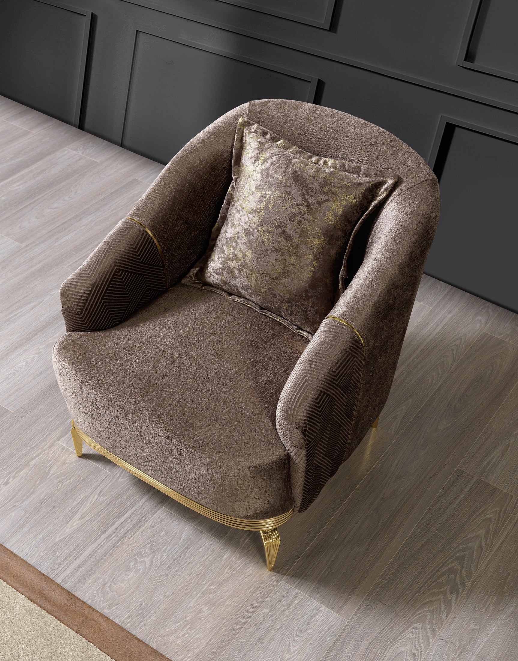 Diamond Brown Chair - Ornate Home