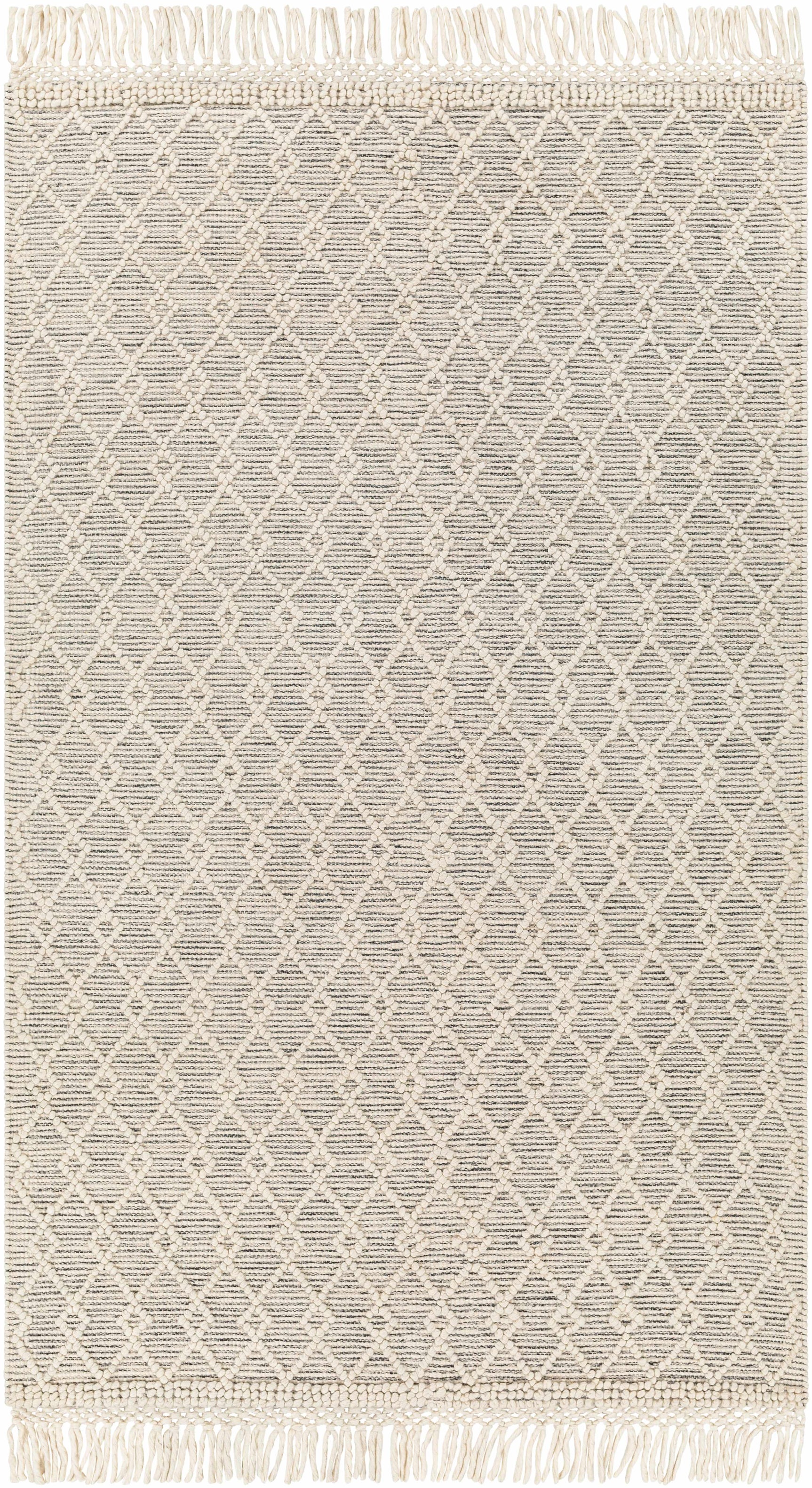 Diata Wool Rug with Tassels - Clearance - Ornate Home