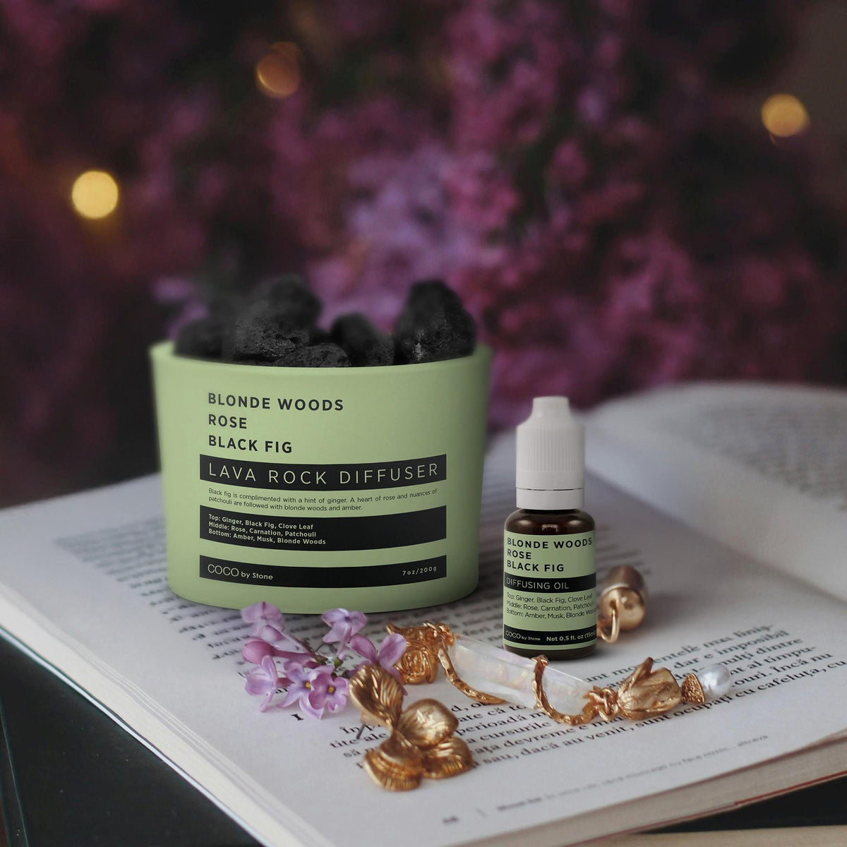 Diffusing Oil (Blonde Woods | Rose | Black Fig) - Ornate Home