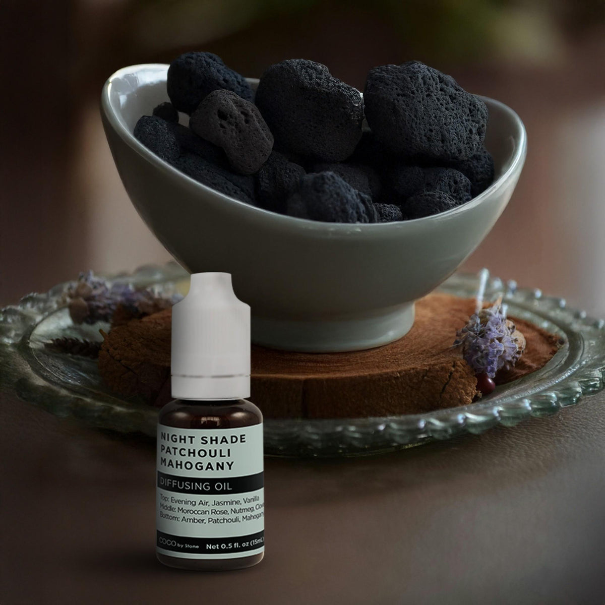 Diffusing Oil (Night Shade | Patchouli | Mahogany) - Ornate Home