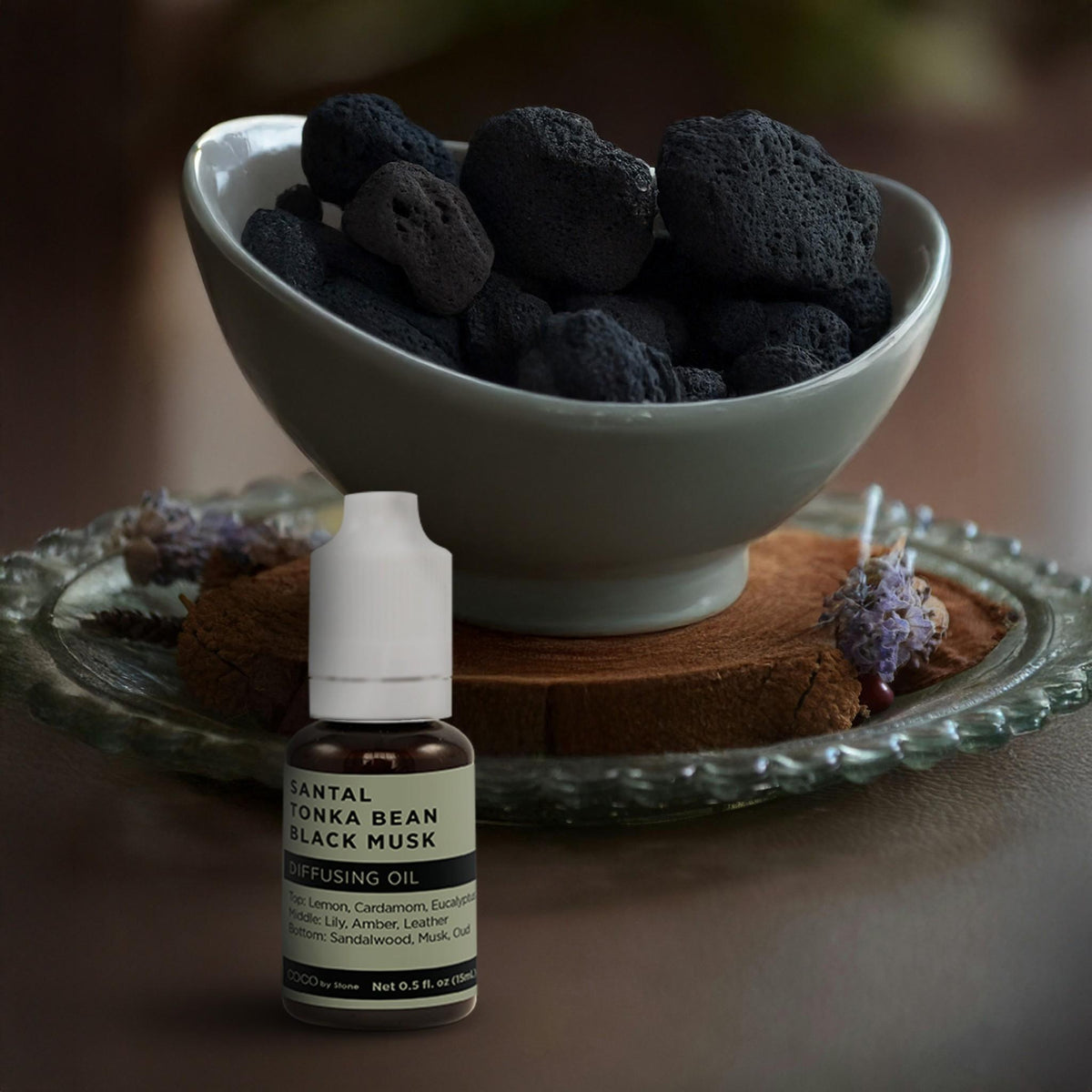 Diffusing Oil (Santal | Tonka Bean | Black Musk) - Ornate Home