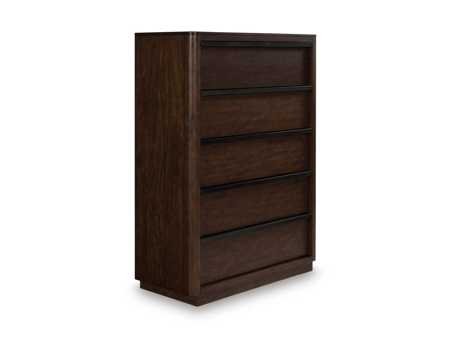 Dilenno Dark Brown Five Drawer Chest (Online Special Price) - Ornate Home