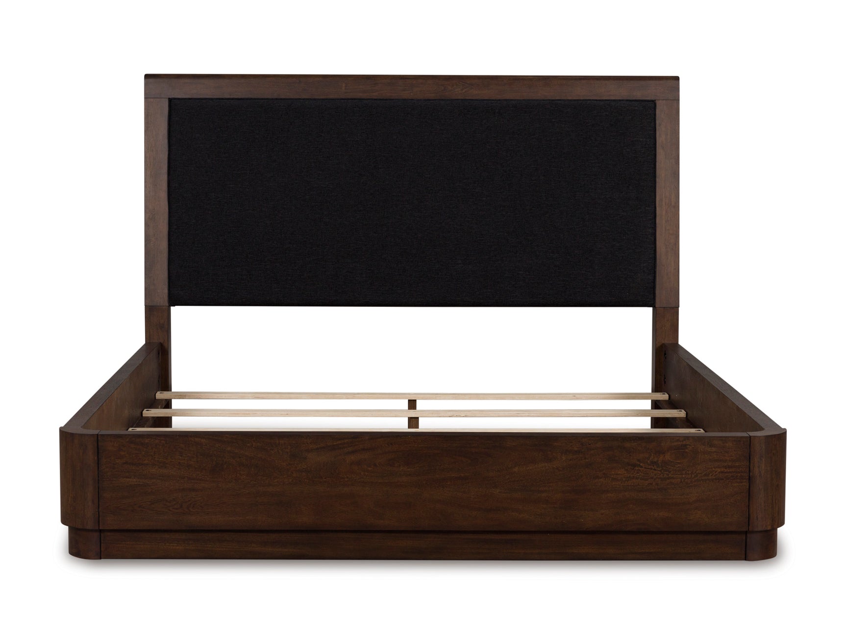 Dilenno Dark Brown King Upholstered Panel Bed - Ornate Home