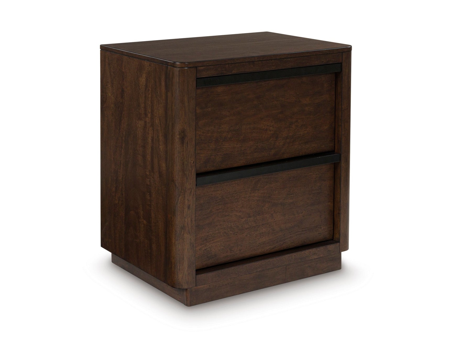 Dilenno Dark Brown Two Drawer Nightstand - Ornate Home