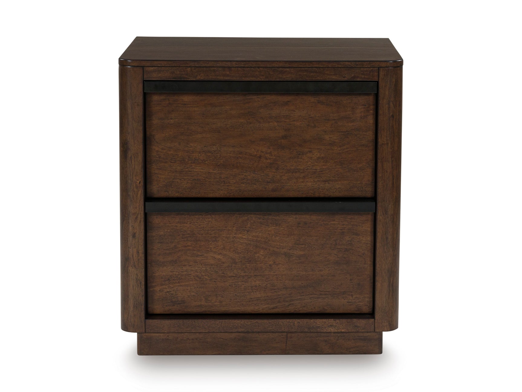 Dilenno Dark Brown Two Drawer Nightstand - Ornate Home