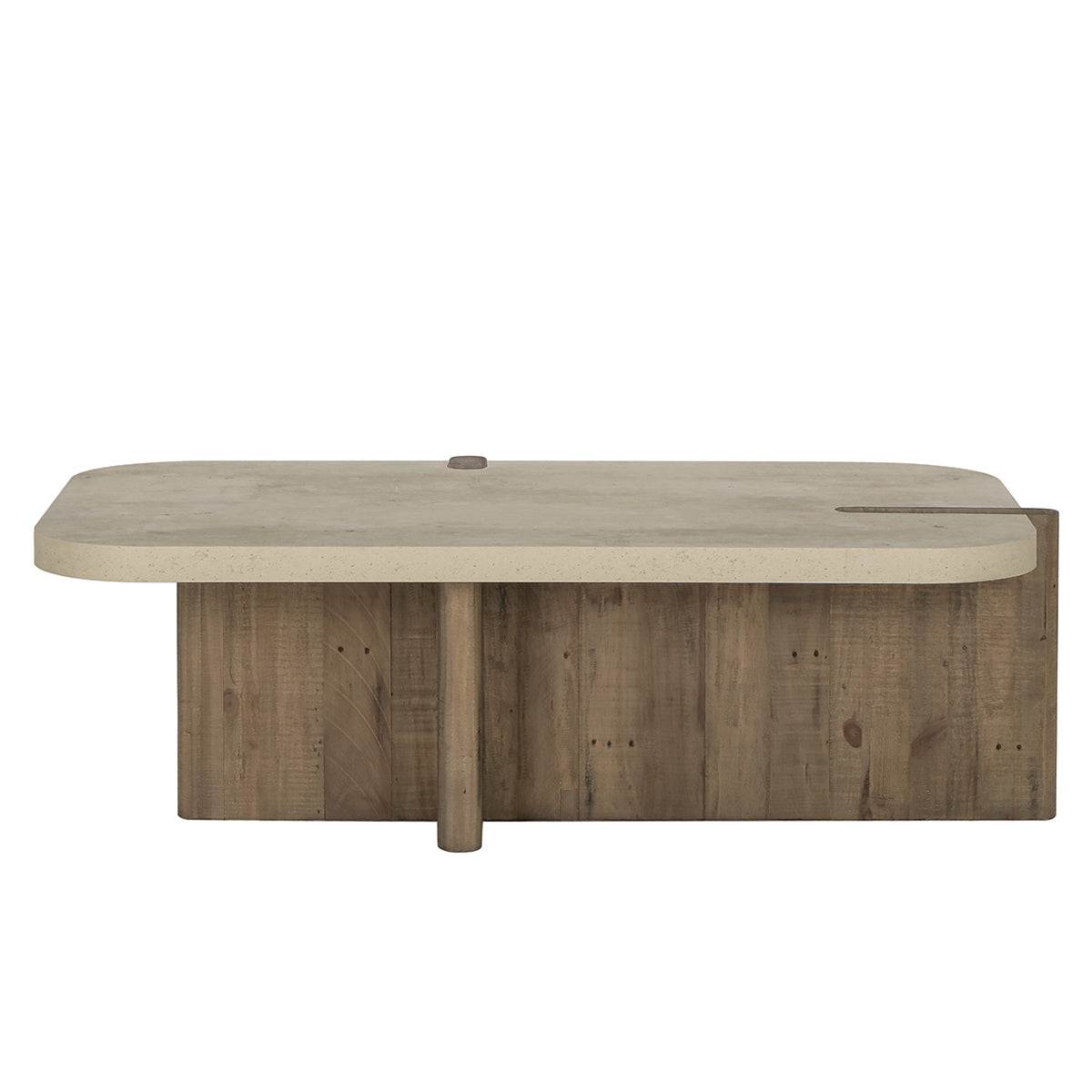 Dillon Natural/Weathered Chalk Coffee Table - Ornate Home