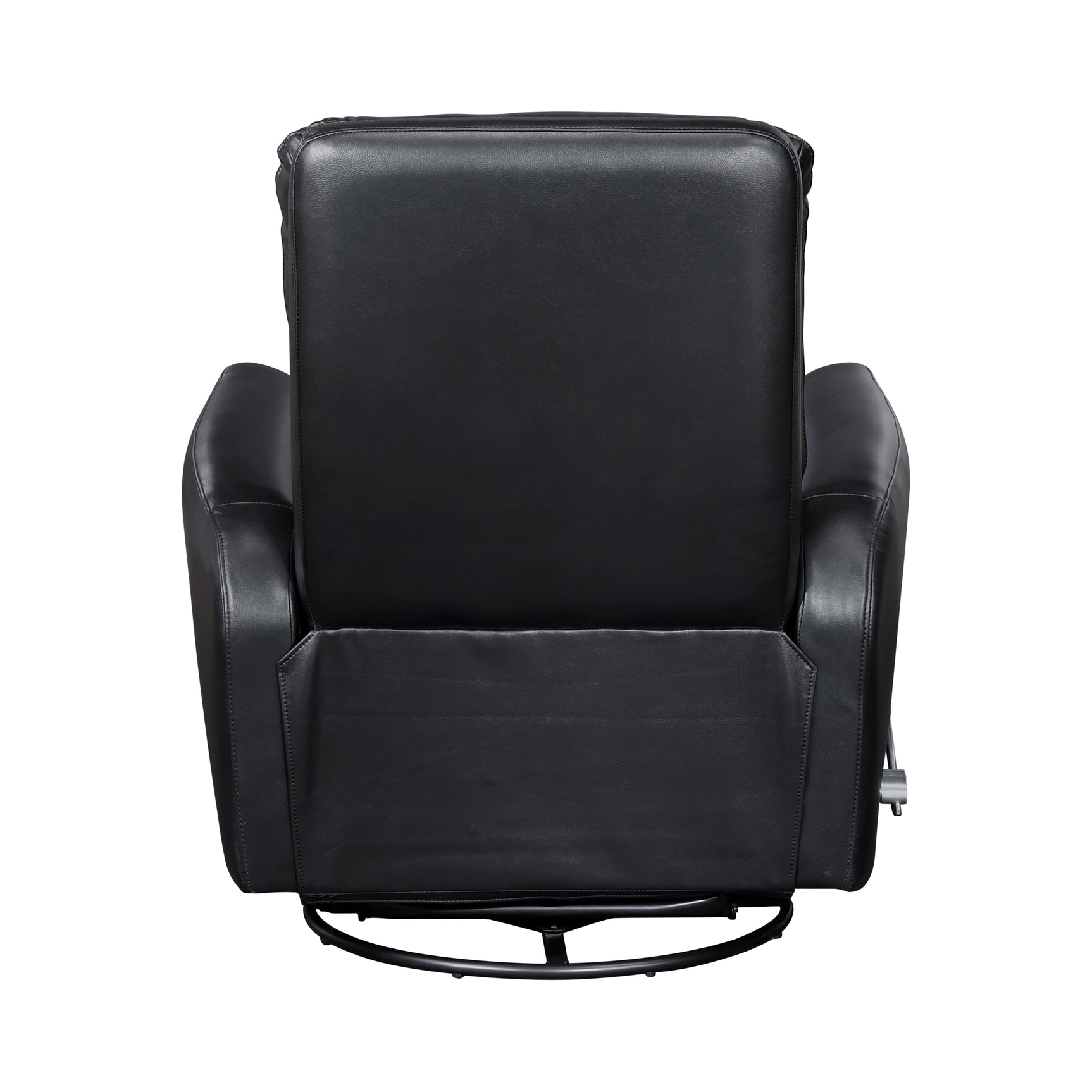 Dimitri Black Swivel Glider Reclining Chair - Ornate Home