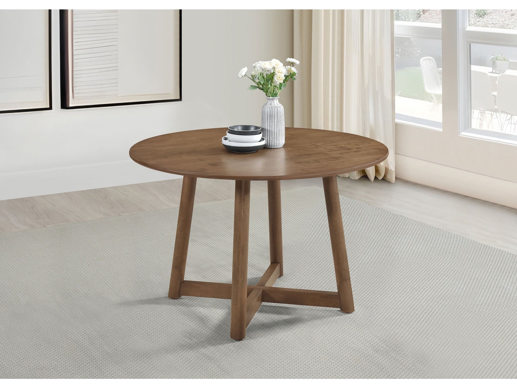 Dinah Walnut Dining Room Table - Ornate Home