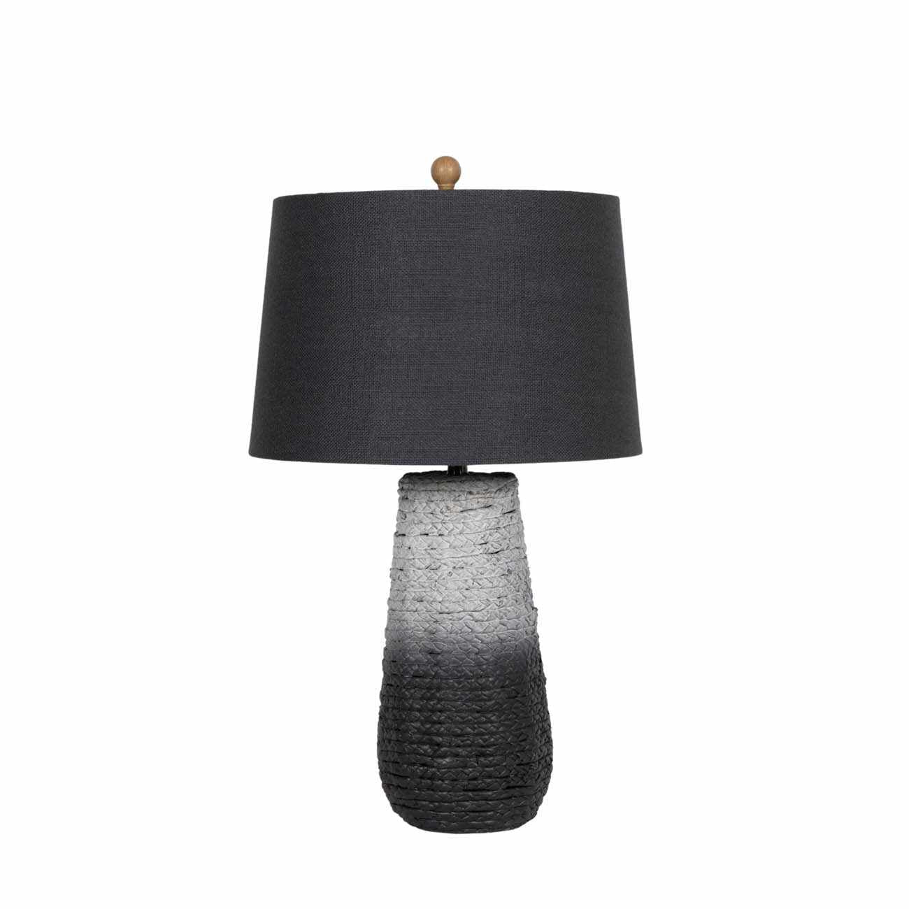 Dingras Pale Blue Jute Table Lamp - Clearance - Ornate Home