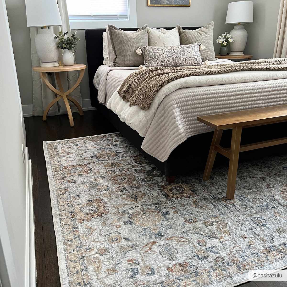 Dion Washable Floral Rug - Clearance - Ornate Home