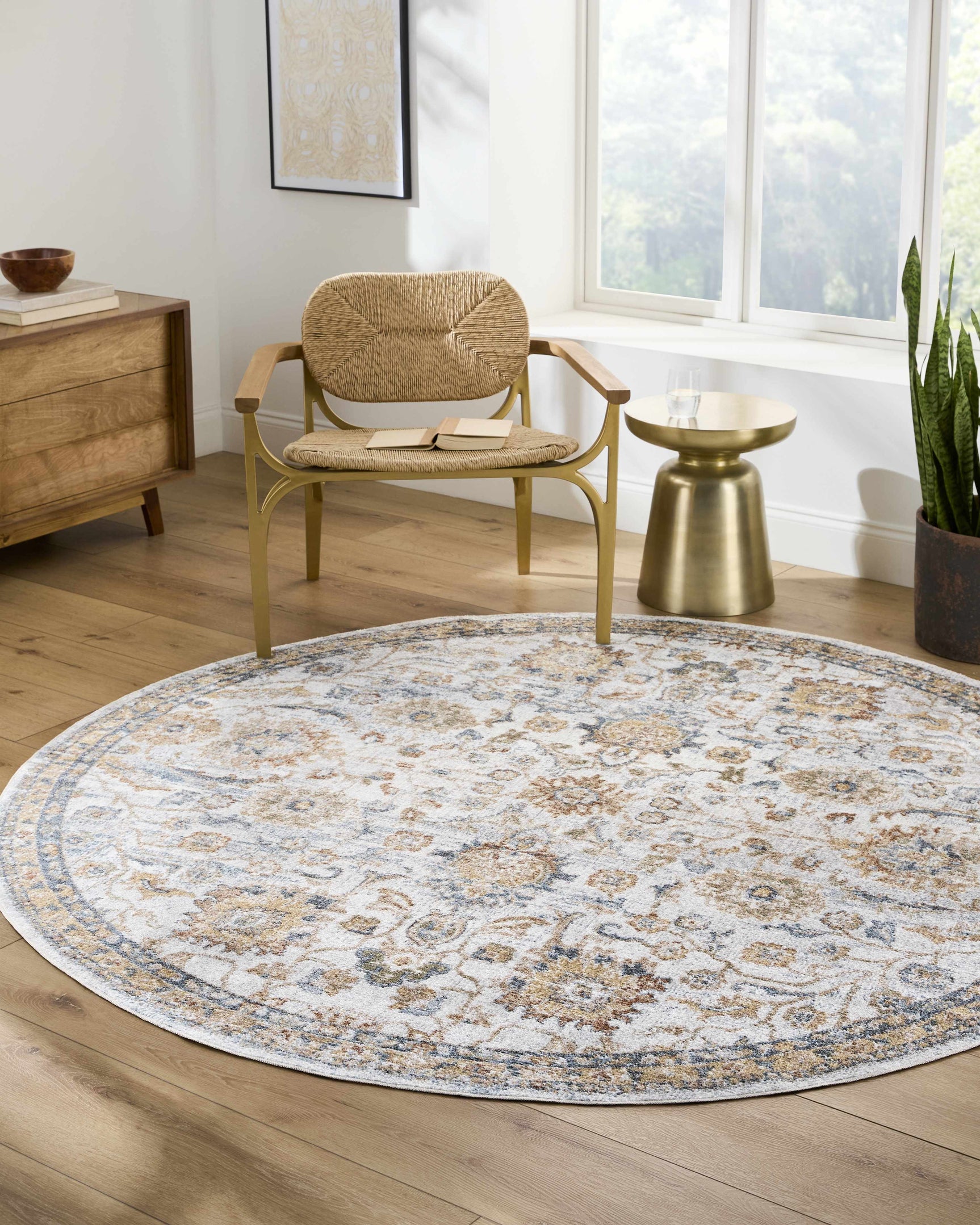 Dion Washable Floral Rug - Ornate Home