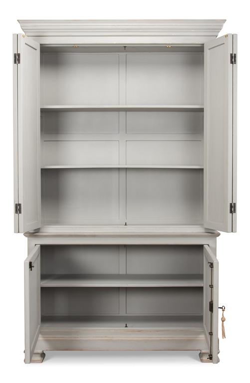 Directoire Grey Painted Style Cupboard - Ornate Home