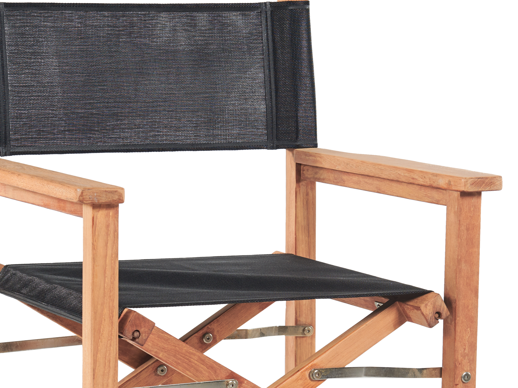 Director Teak Black Outdoor Dining Folding Armchair - Ornate Home