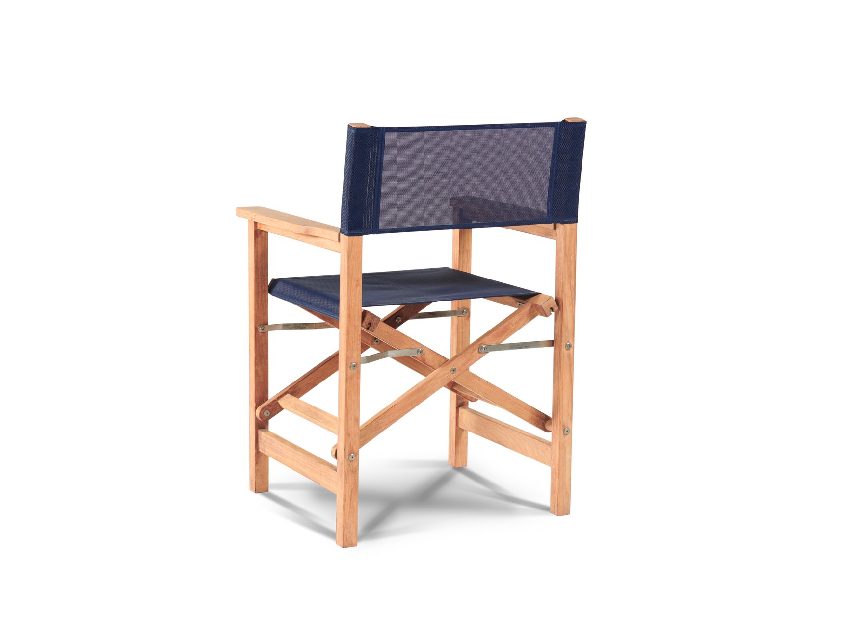 Director Teak Blue Outdoor Dining Folding Armchair - Ornate Home