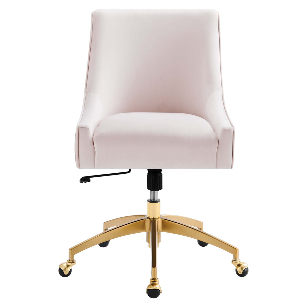Discern Pink Performance Velvet Office Chair - 26x22.5" - Ornate Home