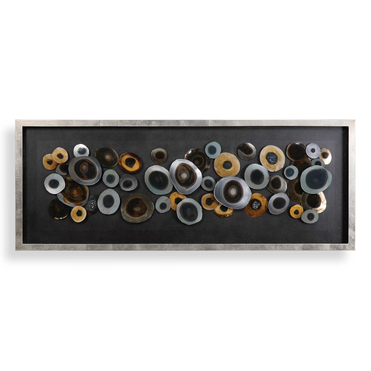 Discs Multicolor Shadow Box - Ornate Home