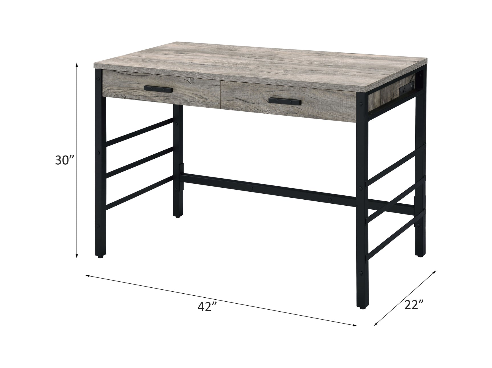 Disho Writing Desk w / USB - Ornate Home