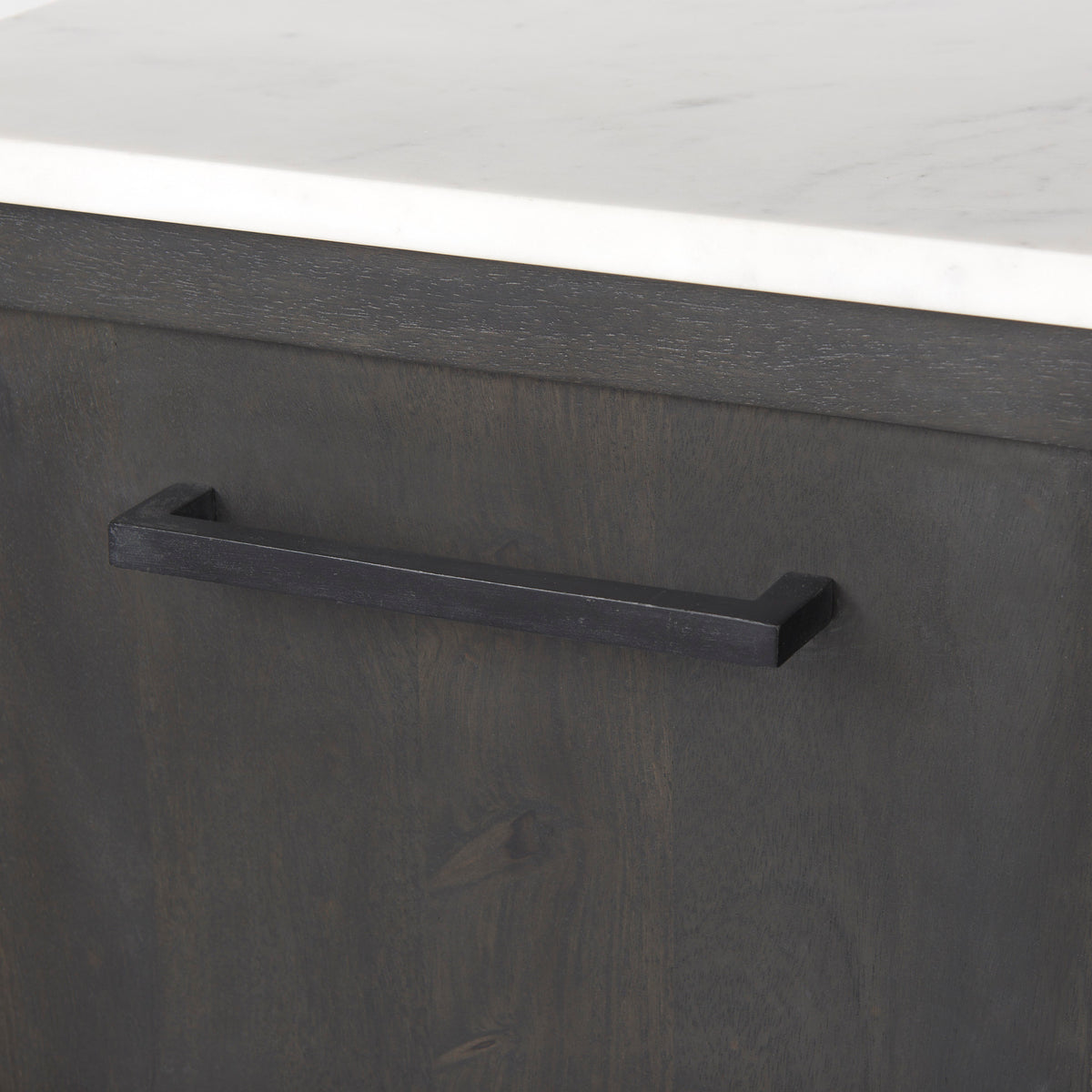 Divina Black-Brown/White/Black Wood Metal Base Sideboard - Ornate Home