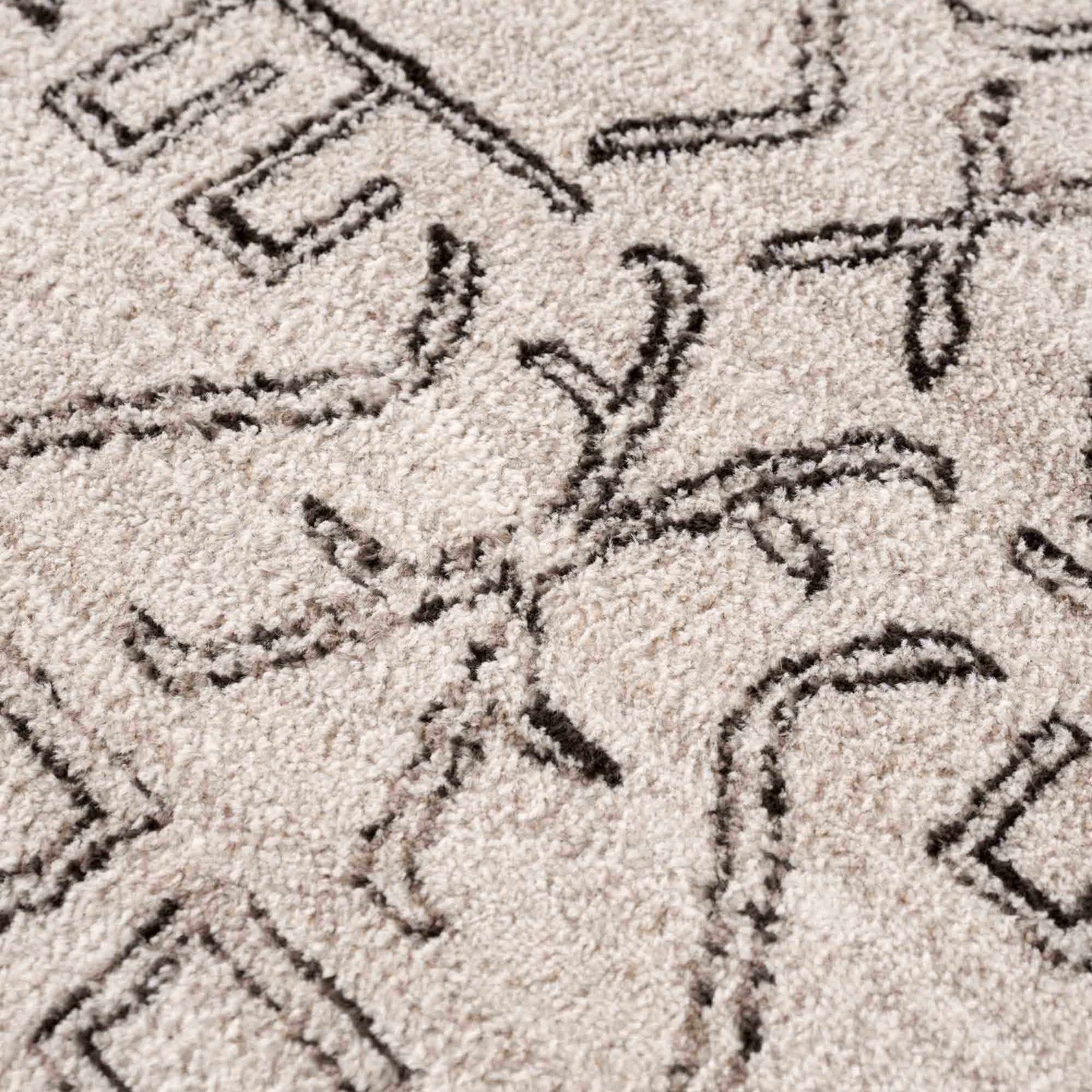 Divya Cream & Charcoal Area Rug - Clearance - Ornate Home