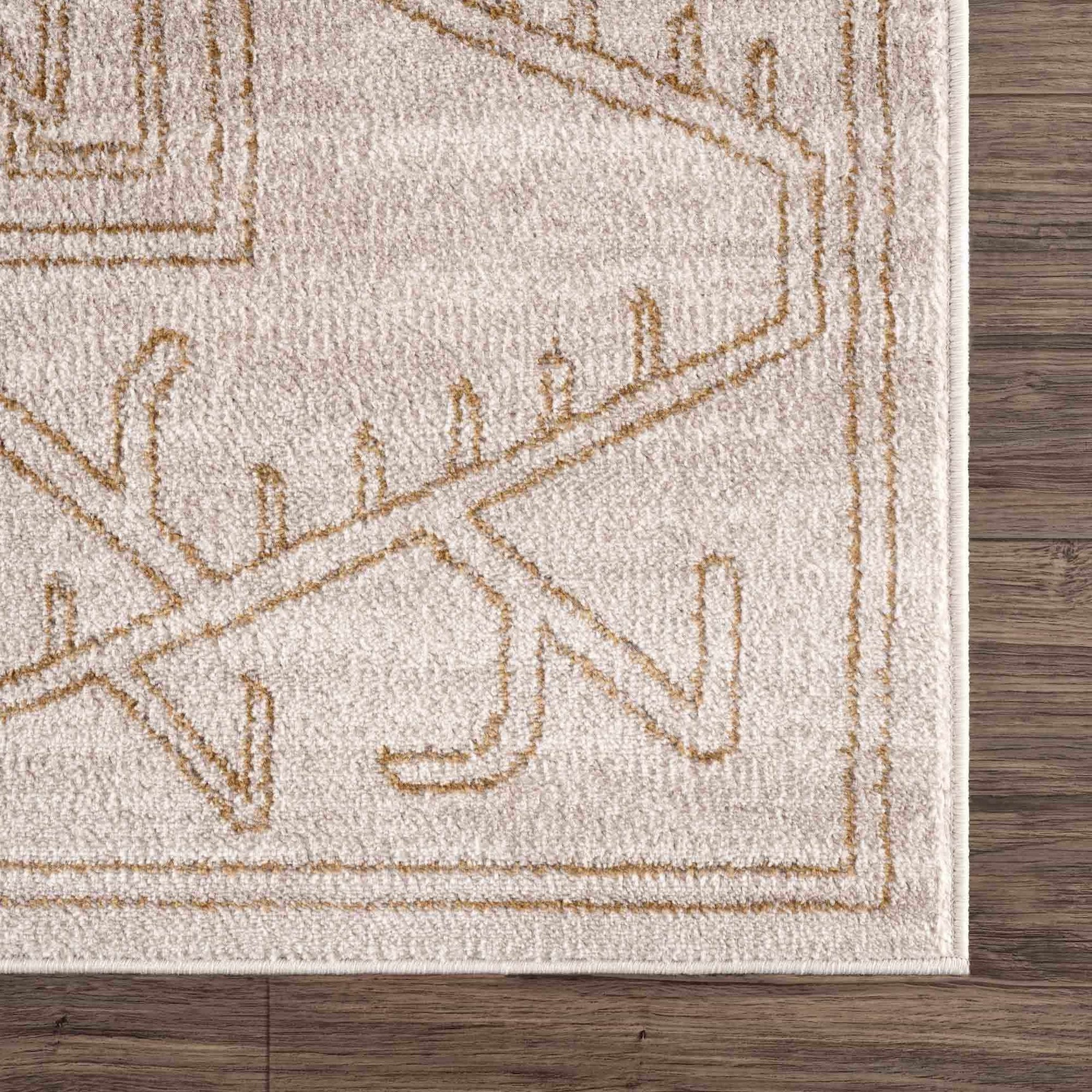 Divya Cream & Gold Area Rug - Clearance - Ornate Home