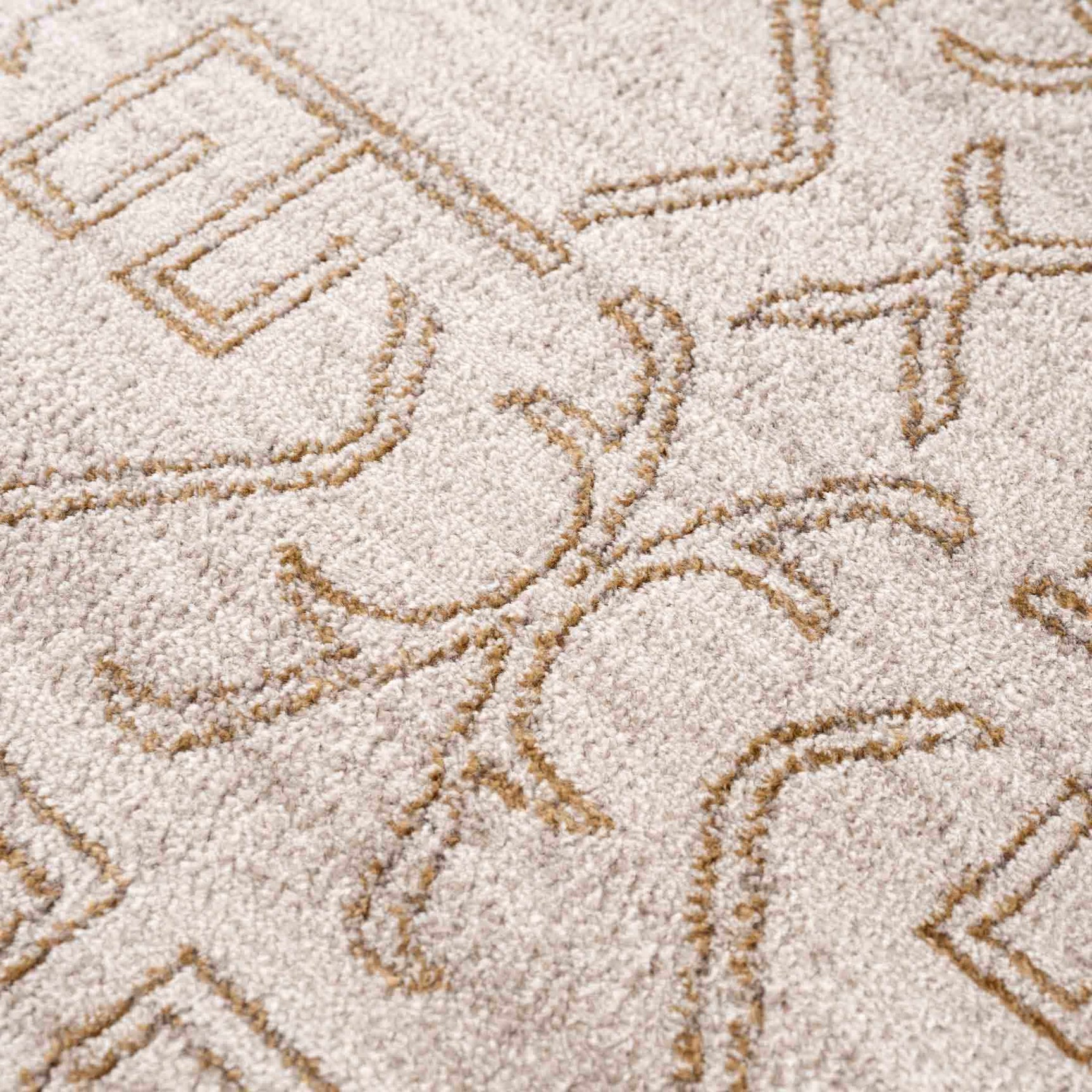 Divya Cream & Gold Area Rug - Clearance - Ornate Home