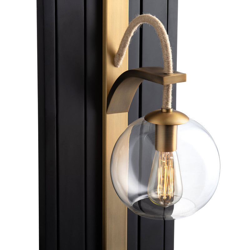 Dixon Black/Gold Wall Sconce (Set of 2) - Ornate Home