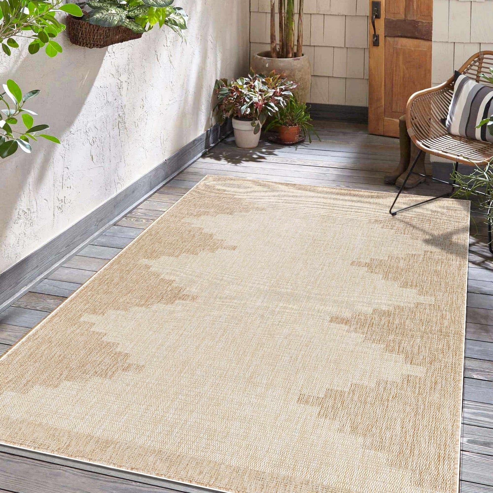 Djugun Beige Indoor & Outdoor Rug - Ornate Home