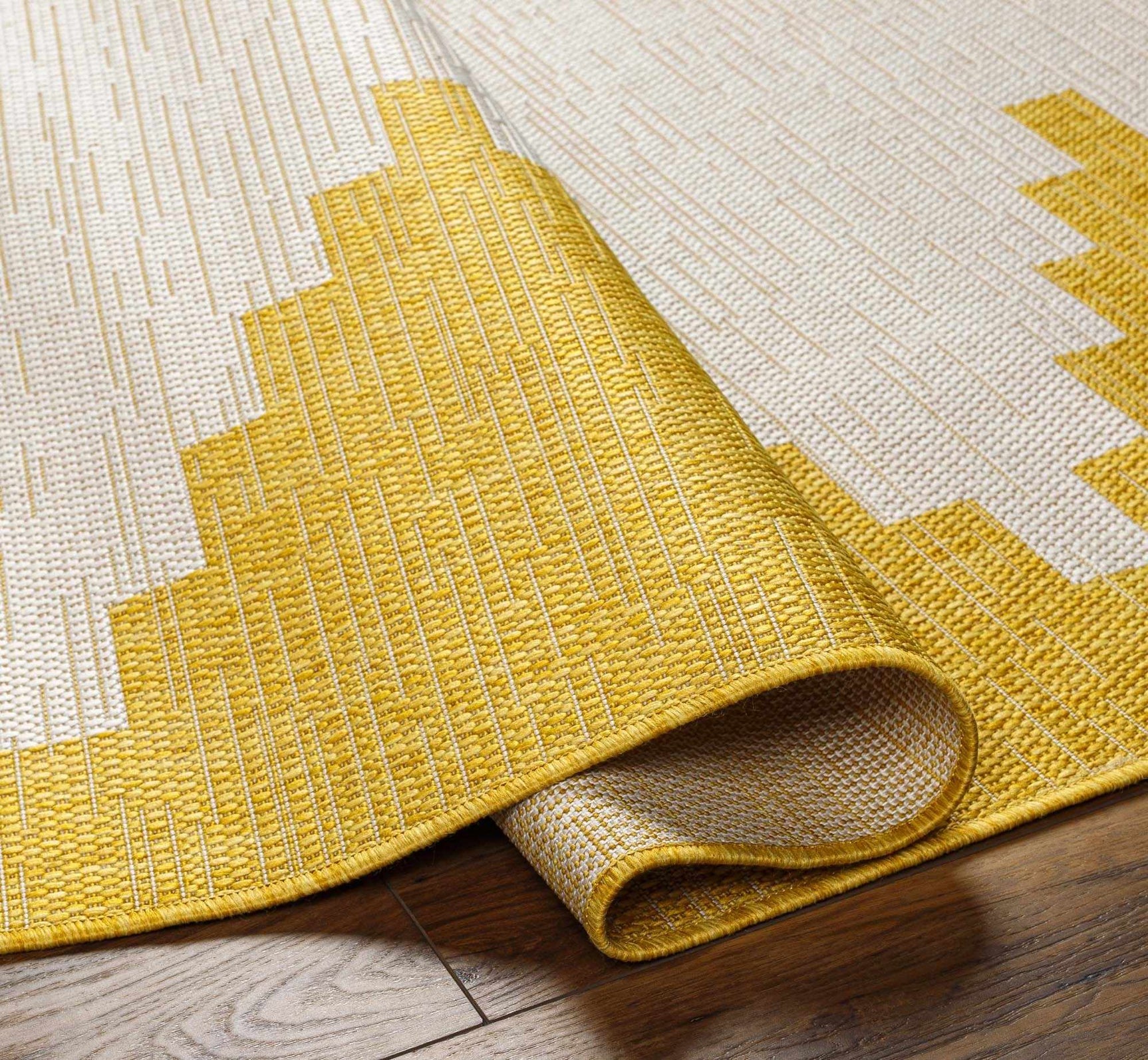 Djugun Yellow Outdoor Rug - Clearance - Ornate Home