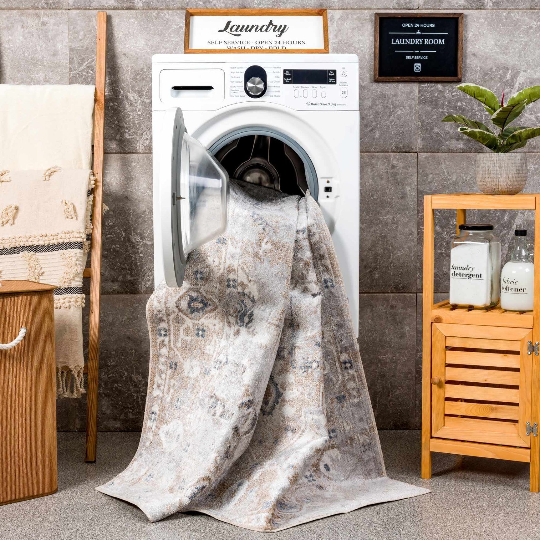 Dobry Washable Area Rug - Ornate Home