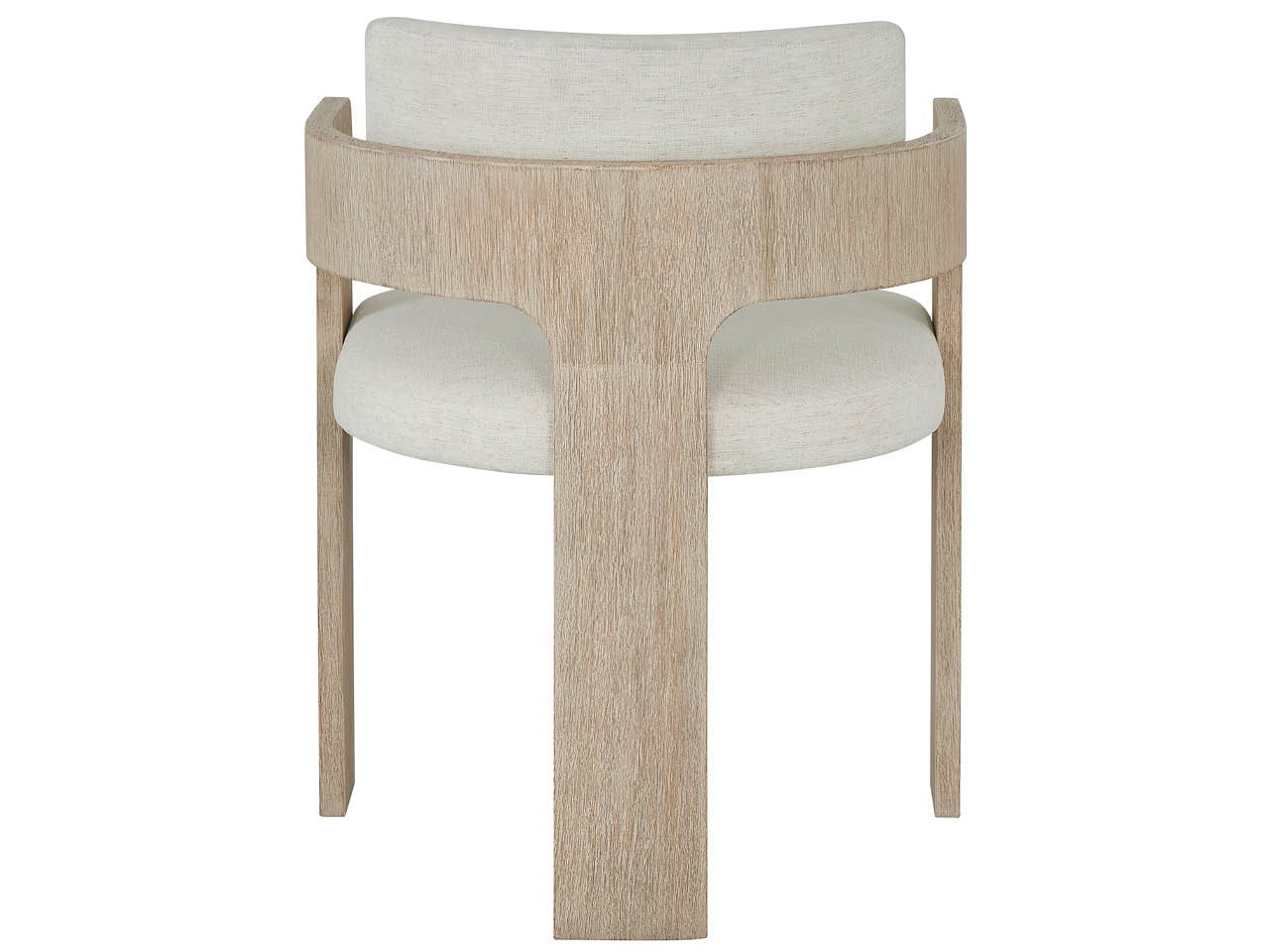 Dockside Crypton Nomad Snow/Natural Oak Arm Chair - Ornate Home