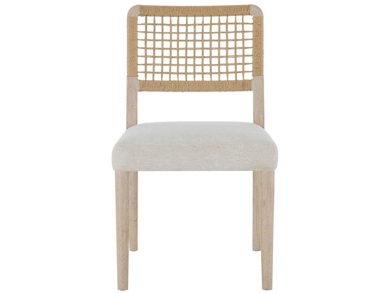 Dockside Crypton Nomad Snow/Natural Oak Chair (Set of 2) - Ornate Home