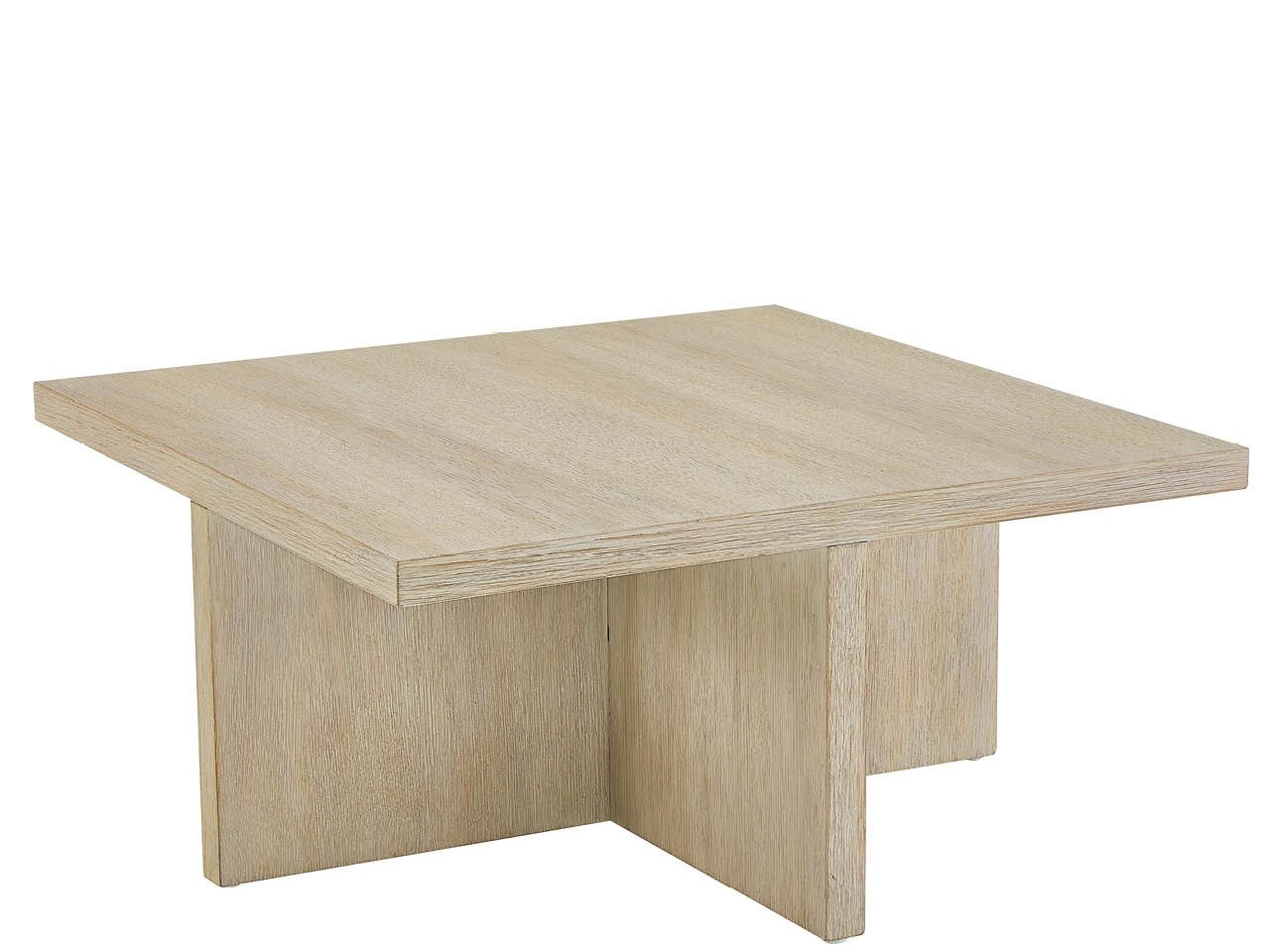 Dockside Natural Oak/Nomad Snow Cocktail Table w/ Ottomans - Ornate Home