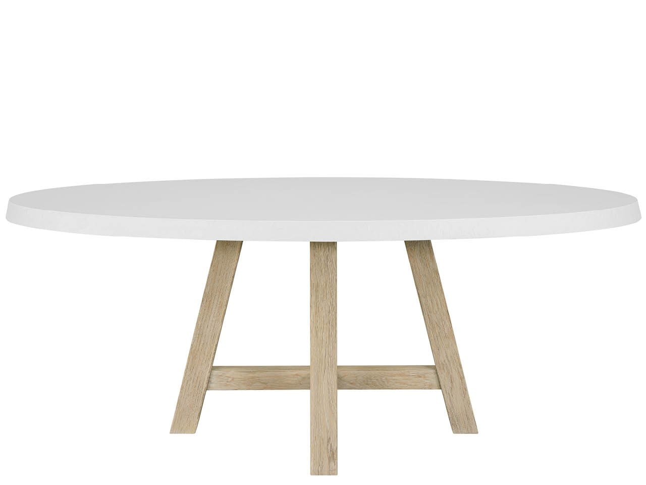 Dockside Natural Oak/White Dining Table - Ornate Home
