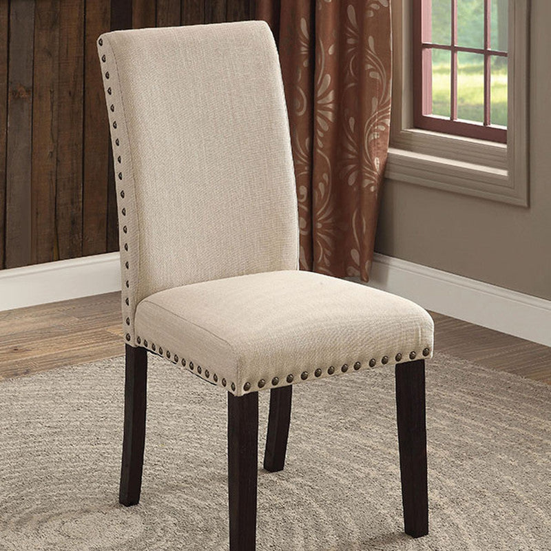 Dodson Black/Beige Side Chair (Set of 2) - Ornate Home