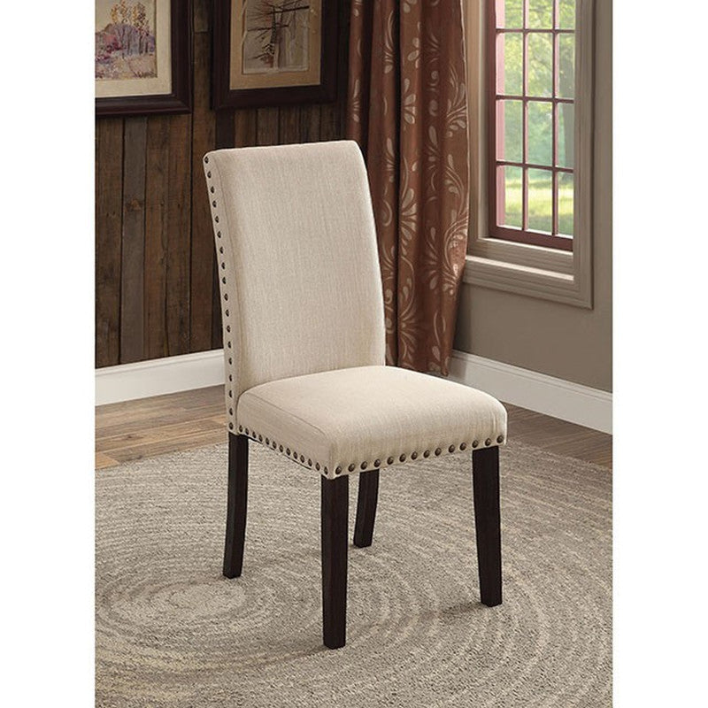 Dodson Black/Beige Side Chair (Set of 2) - Ornate Home