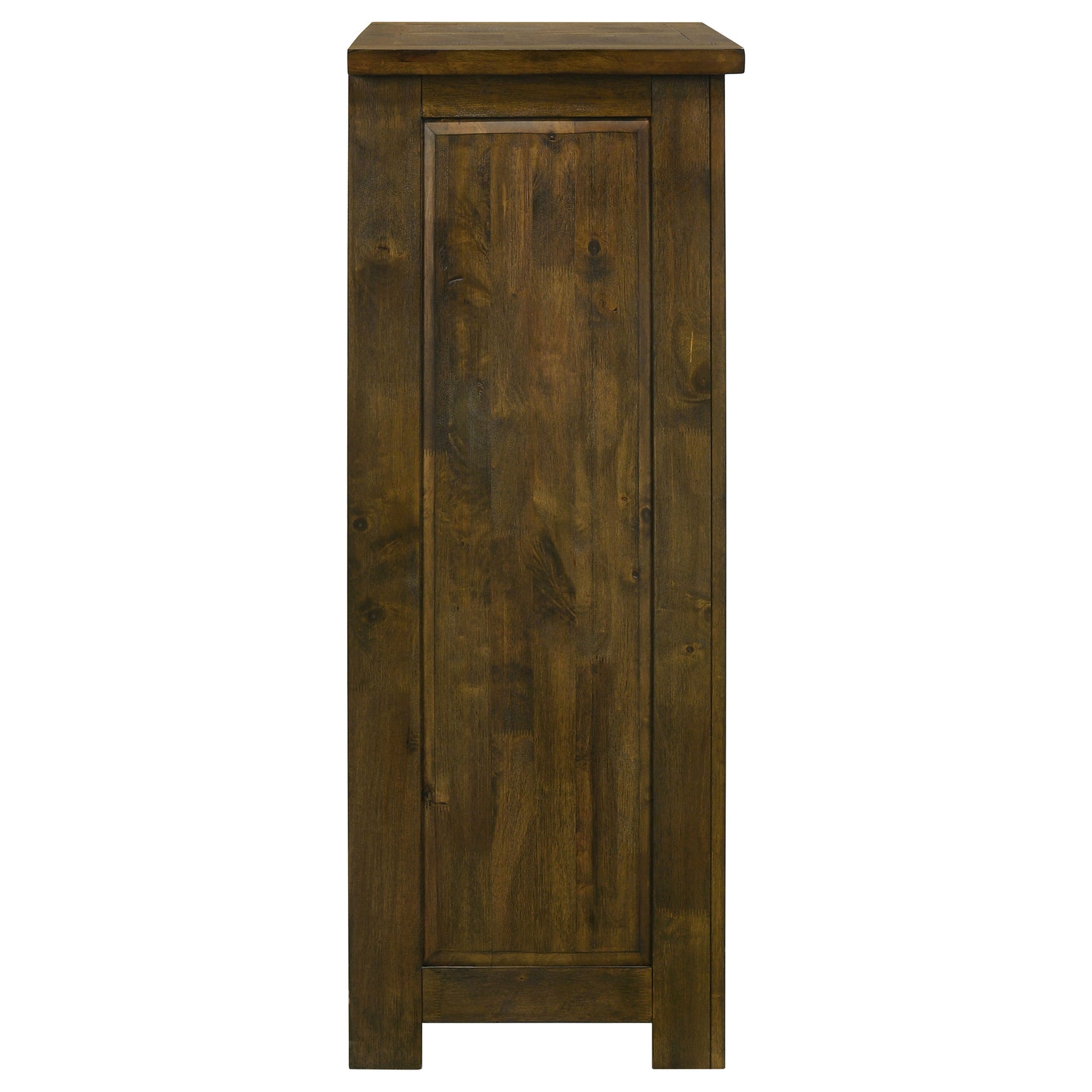 Doherty Rustic Brown 5-drawer Chest Of Drawers - Ornate Home