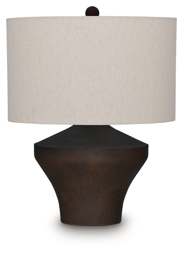Dolanham Distressed Brown Table Lamp (Online Special Price) - Ornate Home
