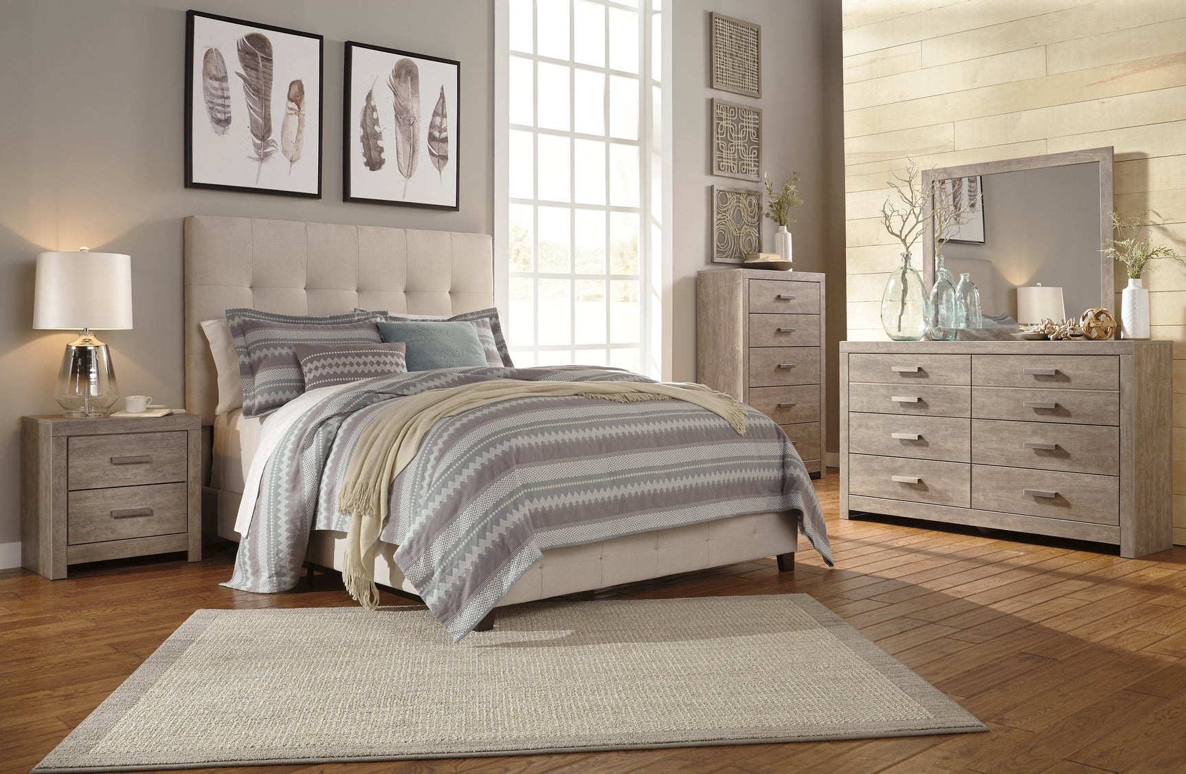 Dolante King Upholstered Bed (Online Special Price) - Ornate Home