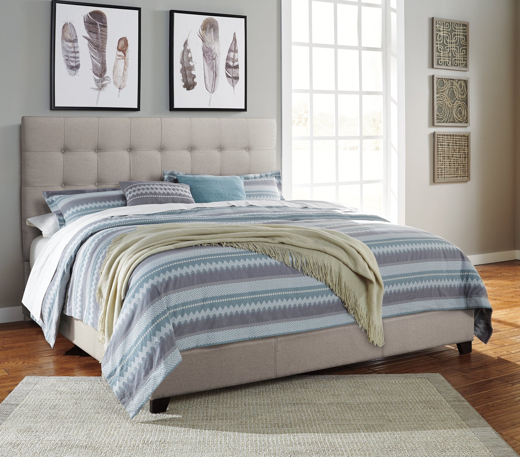 Dolante King Upholstered Bed (Online Special Price) - Ornate Home