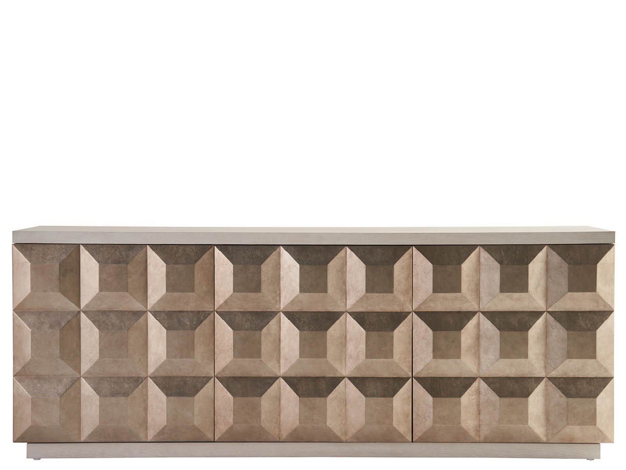 Dolce White Oak/Antique Silver Credenza - Ornate Home