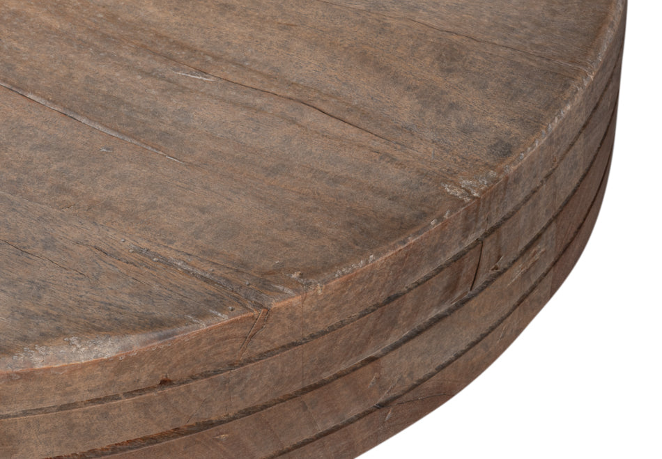 Dolmen Brown Stacked Console Table - Ornate Home